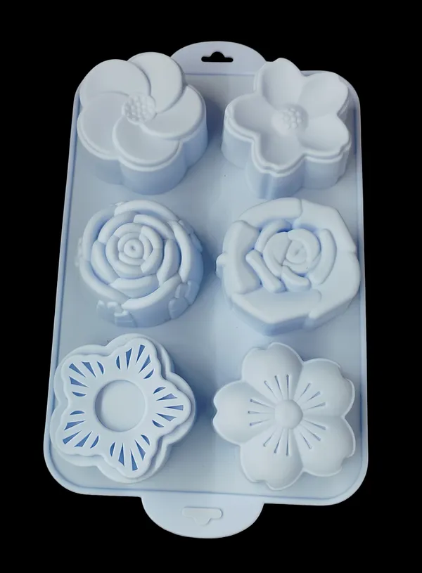 6-Cavity_Large_Assorted_Floral_Silicone_Chocolate_Mould_|_Non-Stick_Mold_for_Chocolate,_Candy,_Fondant,_Baking_&_DIY_Crafting