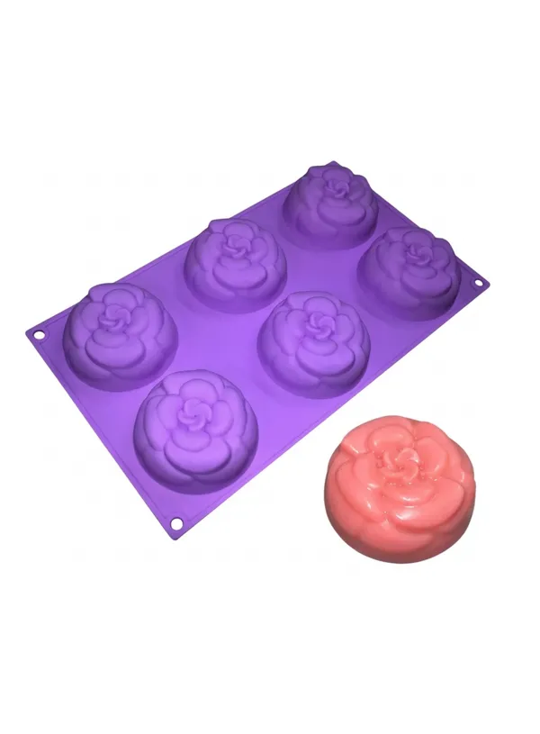 6-Cavity_Peony_Flower_Silicone_Mold_Tray_|_Non-Stick,_Flexible_|_For_Chocolate,_Jelly_&_Desserts