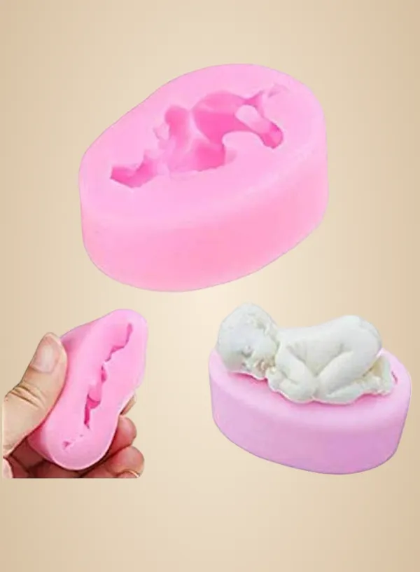 Silicon_1Pc_Sleeping_Baby_Fondant_Clay_Marzipan_Cake_Decoration_Mould