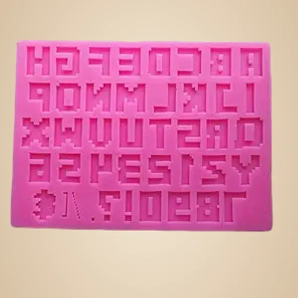 43_Cavity_Pixel_Alphabet_Letter_And_Number_Fondant_Marzipan_Mould