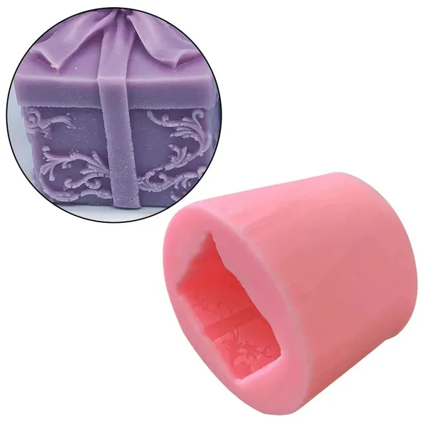 Cake_3D_Silicon_1_Cavity_Gift_Box_Shape_Silicon_Candle_Moulds