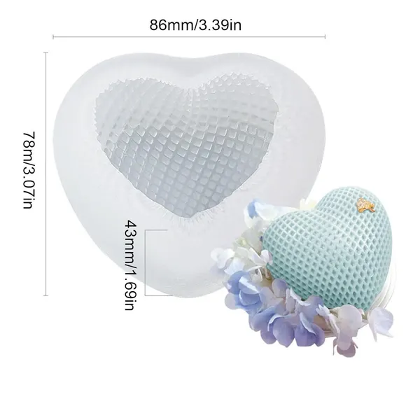 Cake_3D_Silicon_1_Cavity_Heart_Shaped_Silicon_Candle_Moulds