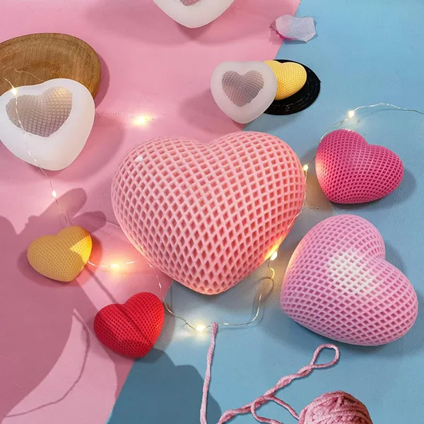 Cake_3D_Silicon_1_Cavity_Heart_Shaped_Silicon_Candle_Moulds