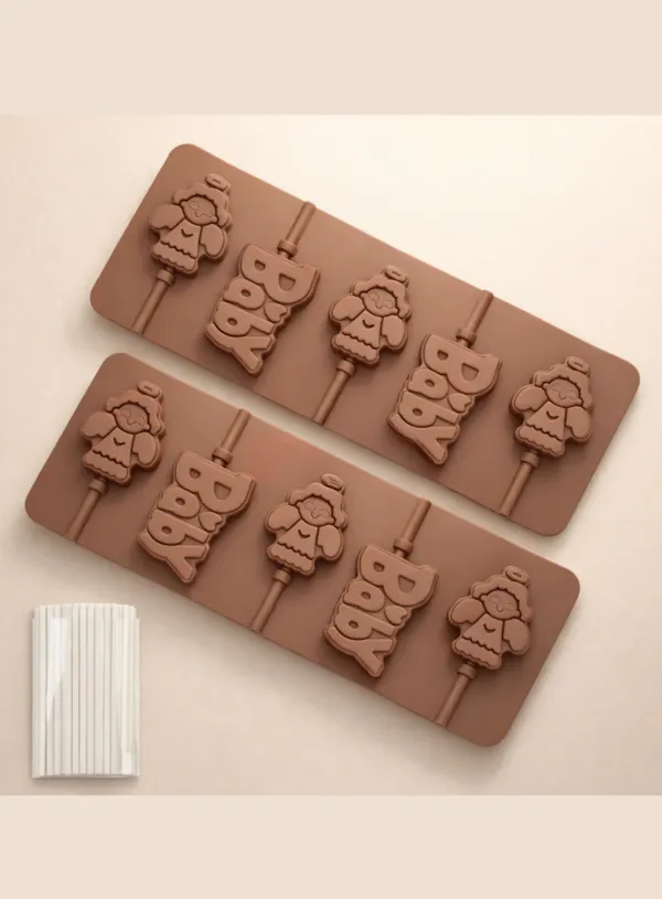 5-Cavity_Angel_Baby_Lollipop_Silicone_Mold_?_Non-Stick_Chocolate,_Candy_&_Baking_Mould_for_DIY_Treats