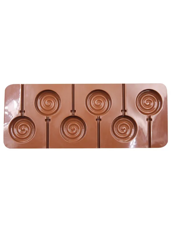 6-Cavity_Round_Lollipop_Silicone_Mold_?_Flexible_Non-Stick_Chocolate,_Candy_&_Baking_Mould