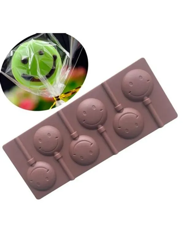 Smiley_Face_Lollipop_Silicone_Chocolate_Mold_|_6-Cavity_Non-Stick_Candy_&_Dessert_Making_Mould