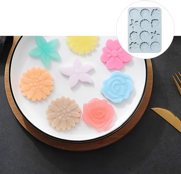 12_Cavity_Assorted_Flower_Theme_Silicone_Mould_Silicon_Muffin_Mold