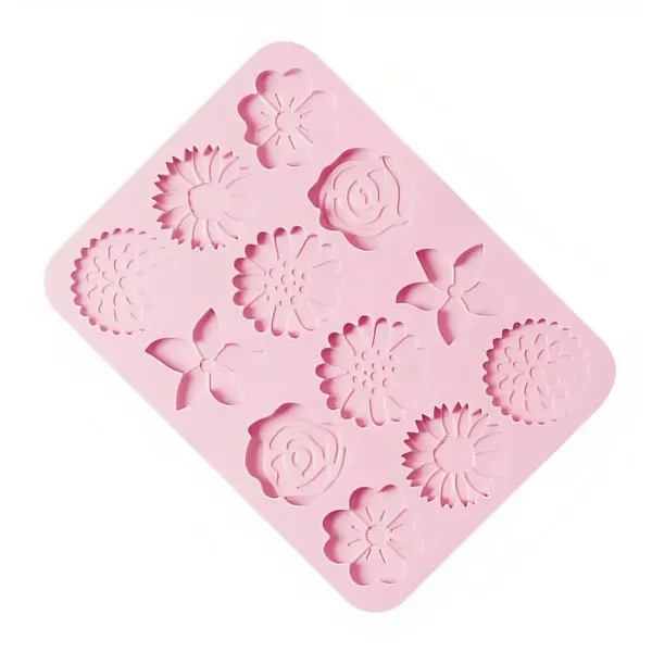 12_Cavity_Assorted_Flower_Theme_Silicone_Mould_Silicon_Muffin_Mold
