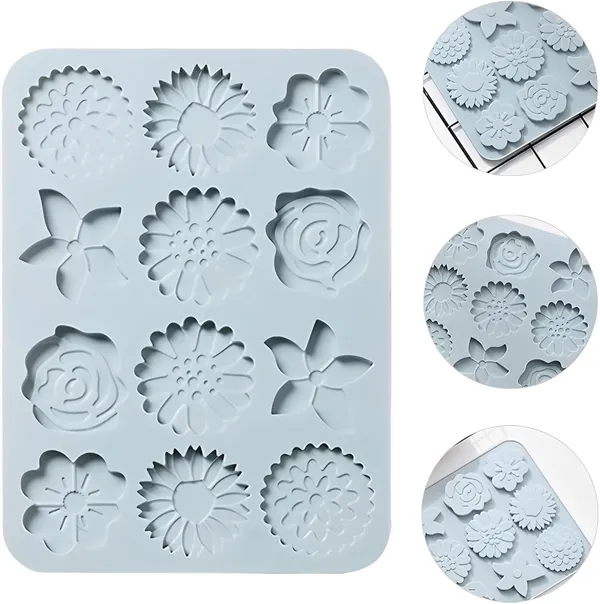 12_Cavity_Assorted_Flower_Theme_Silicone_Mould_Silicon_Muffin_Mold