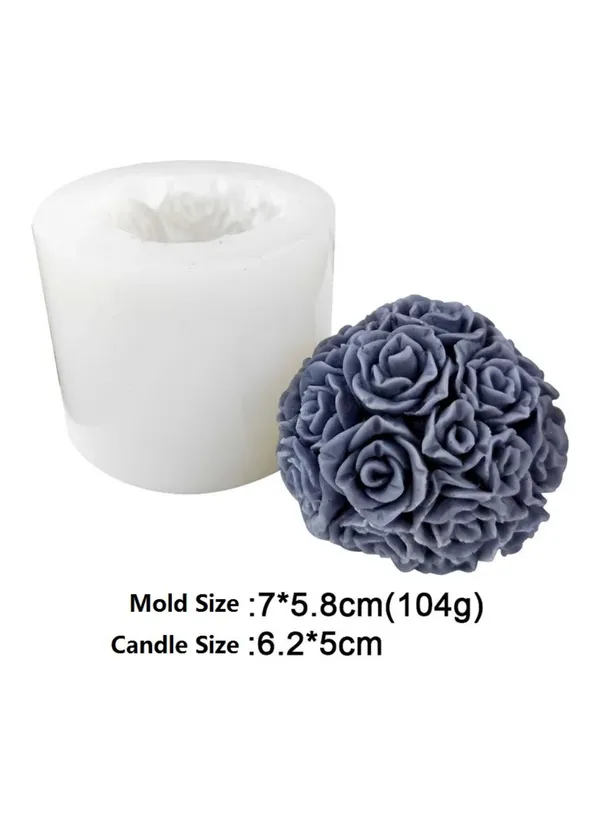 3D_Rose_Bouquet_Ball_Silicone_Candle_Mold_|_Non-Stick_Flexible_DIY_Mold_for_Wax_Candle,_Soap_&_Resin_Making