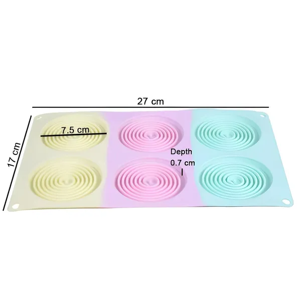 6_Cavity_Sprial_Round_Shape_Rainbow_Silicone_Mould_Silicon_Muffin_Mold
