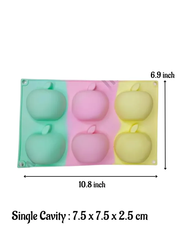 6-Cavity_Apple_Silicone_Mold_|_Non-Stick,_Flexible_|_For_Cake,_Chocolate,_Jelly_&_Desserts