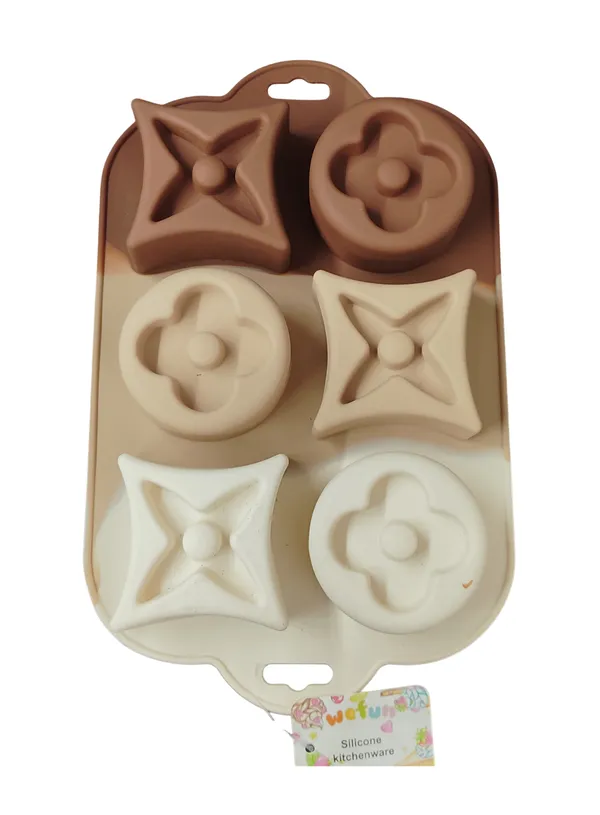 6-Cavity_Geometric_Round_&_Square_Silicone_Chocolate_Mold_?_Non-Stick_Baking_&_Crafting_Mould