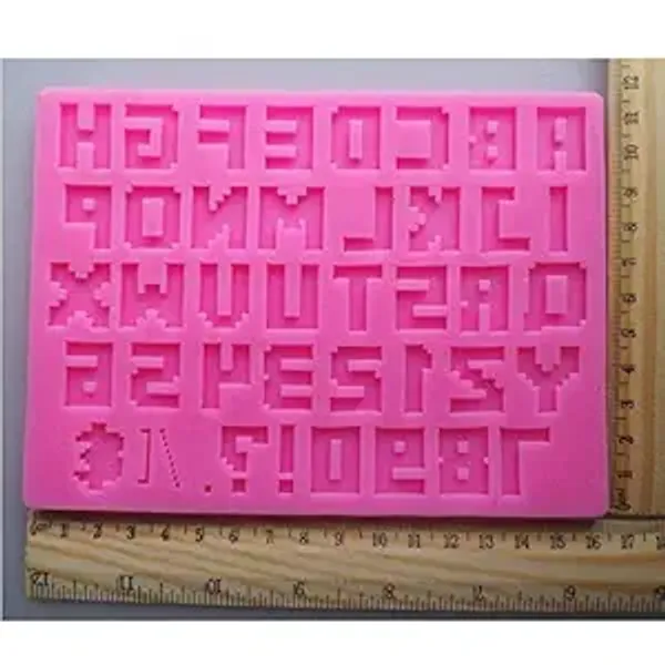 43_Cavity_Pixel_Alphabet_Letter_And_Number_Fondant_Marzipan_Mould