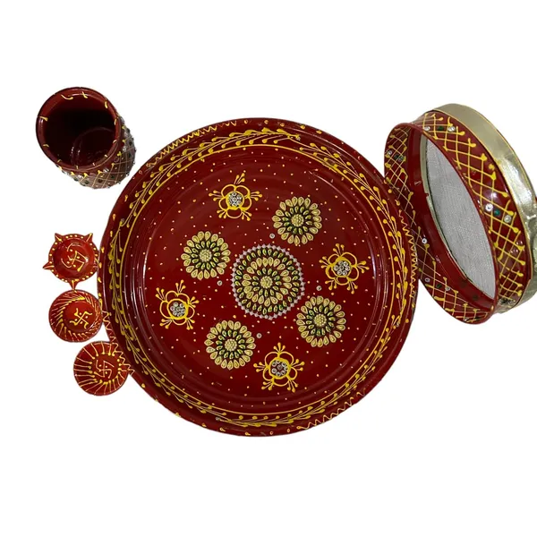 Karwa_Chauth_Pooja_Thali_Set_Stainless_Steel