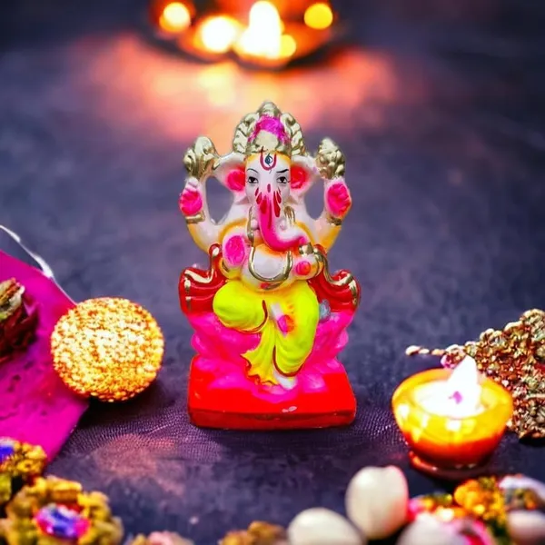 Clay_Lotus_Ganesha_Idol