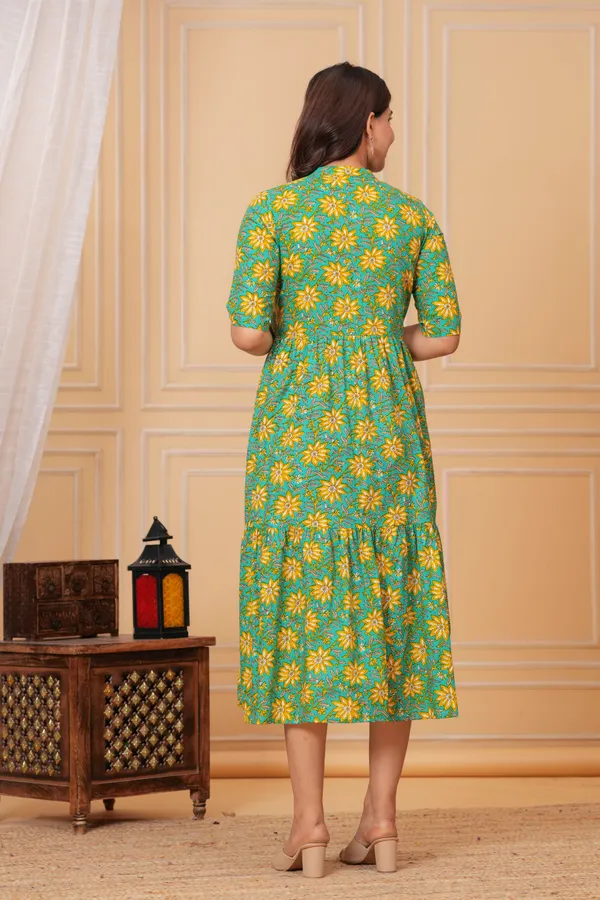 Green_Pure_Cotton_Flared_Kurta_For_Women