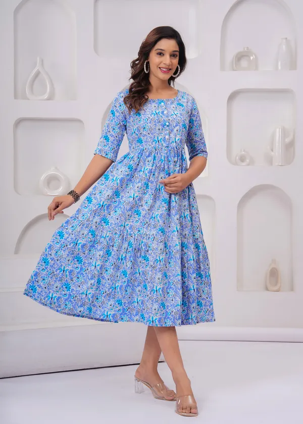 Blue_Pure_Cotton_A-Line_Kurta_For_Women