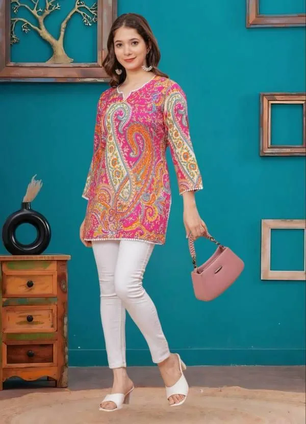 Pink_Viscose_Rayon_Straight_Kurta_For_Women