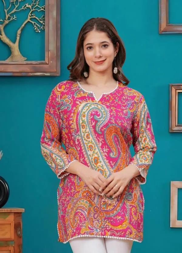 Pink_Viscose_Rayon_Straight_Kurta_For_Women