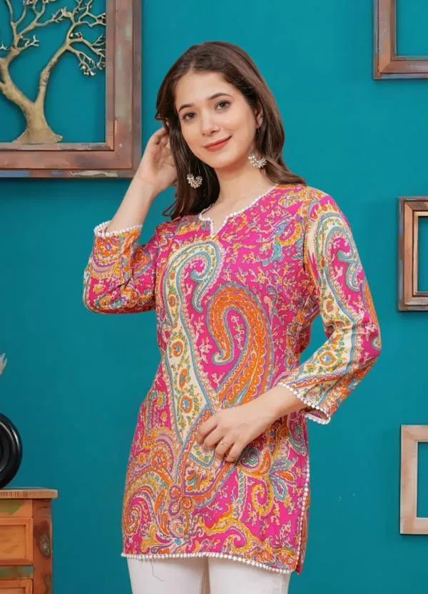 Pink_Viscose_Rayon_Straight_Kurta_For_Women