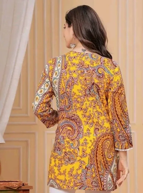Mustard_Viscose_Rayon_Straight_Kurta_For_Women