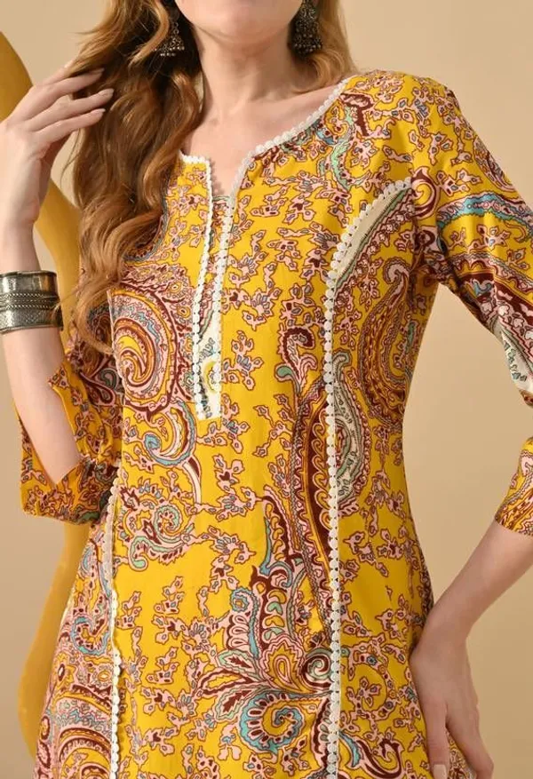 Mustard_Viscose_Rayon_Straight_Kurta_For_Women