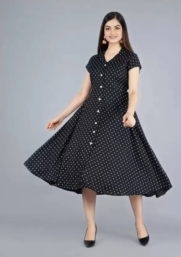 Black_Viscose_Rayon_A-Line_Kurta_For_Women
