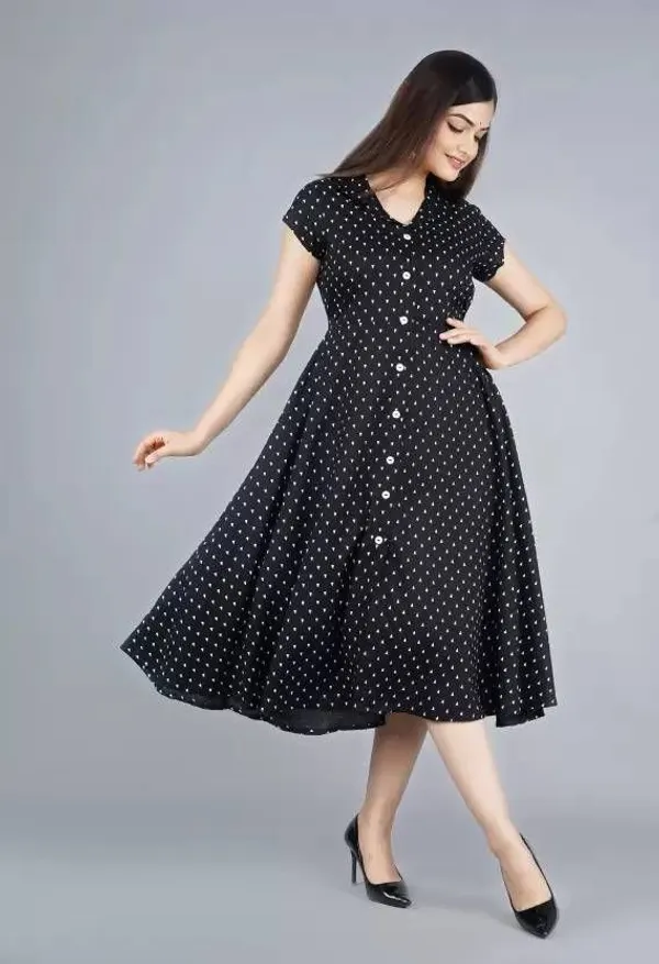 Black_Viscose_Rayon_A-Line_Kurta_For_Women
