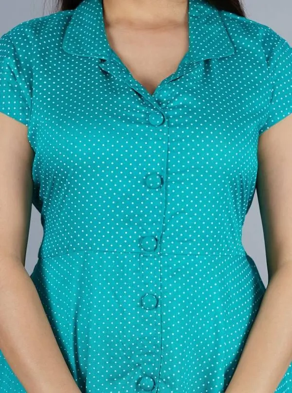 Rama_Green_Viscose_Rayon_A-Line_Kurta_For_Women
