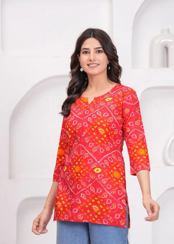 Red_Viscose_Rayon_Straight_Kurta_For_Women