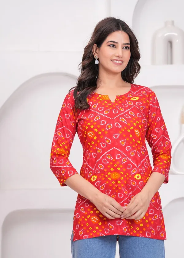 Red_Viscose_Rayon_Straight_Kurta_For_Women