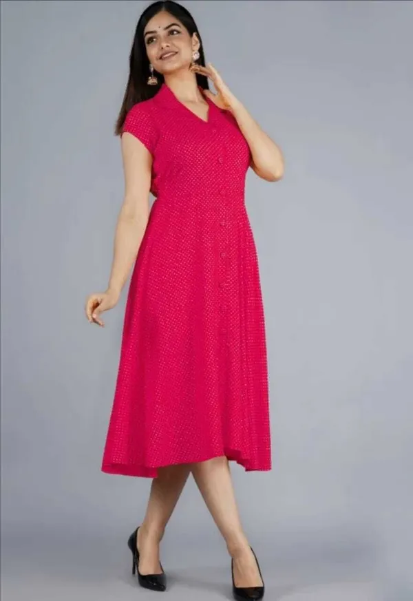 Pink_Rayon_A-Line_Dress_For_Women