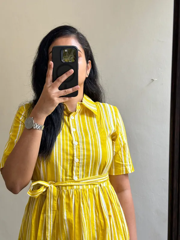 Yellow_Viscose_Rayon_Flared_Kurta_For_Women