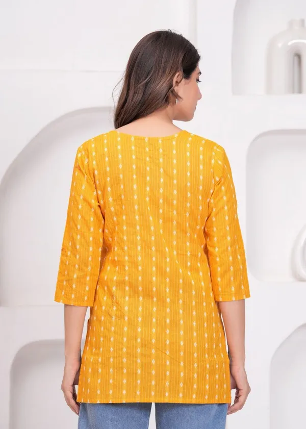 Yellow__Viscose_Rayon_Straight_Kurta_For_Women