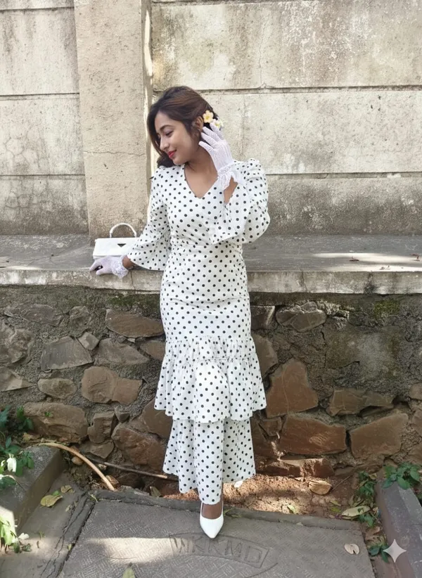 White_Georgette_Premium_Dress_For_Women