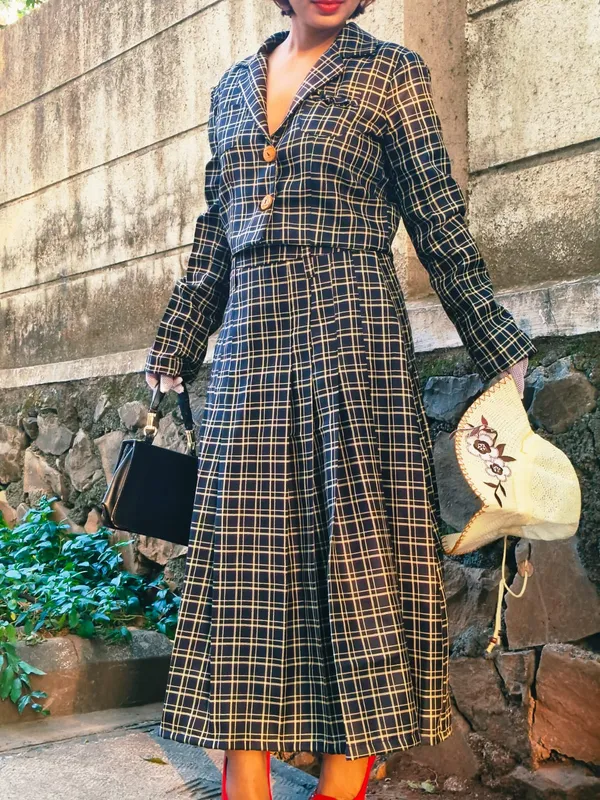 Black_And_White_Check_Hunter_Premium_Co-Ord_Set_For_Women