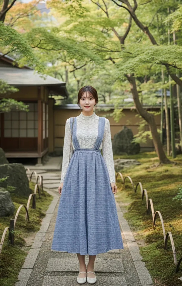 Pink_Flowers_Butter_Crape_And_Blue_Micro_Haundstooth_Premium_Dress_For_Women_Pack_Of_2