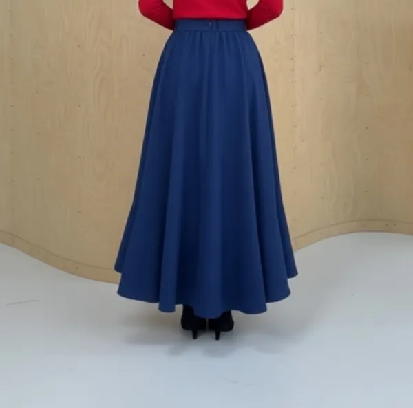 Blue_Georgette_Premium_Skirt_For_Women