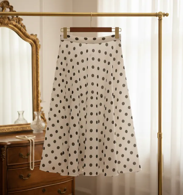 White_Georgette_Premium_Skirt_For_Women