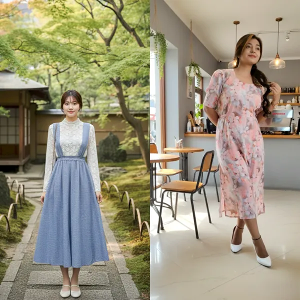 Pink_And_Sky_Blue_And_Blue_Micro_Haundstooth_Premium_Dress_For_Women_Pack_Of_2