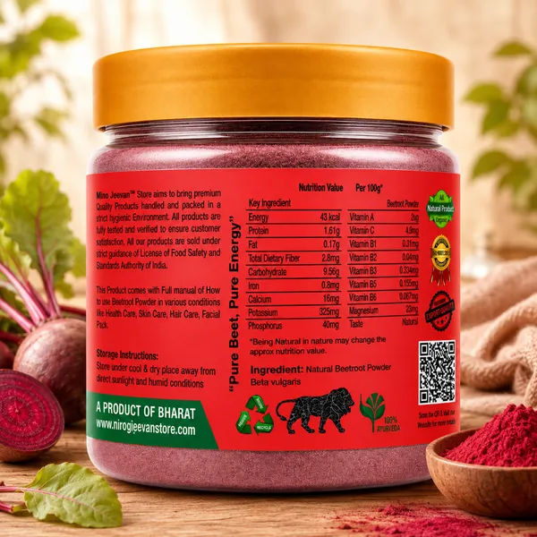 Nirogi_Jeevan™_Beetroot_Powder_|_All_Pure,_Natural_&_Organic_Grade_|_Edible,_Cooking,_Skin_Care,_Hair_Care_|_100g_|_Pack_of_2_|_Total_200_Grams