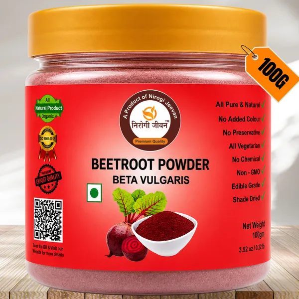 Nirogi_Jeevan™_Beetroot_Powder_|_All_Pure,_Natural_&_Organic_Grade_|_Edible,_Cooking,_Skin_Care,_Hair_Care_|_100g_|_Pack_of_2_|_Total_200_Grams