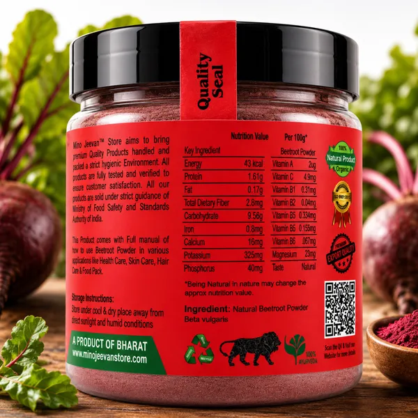 Nirogi_Jeevan™_Beetroot_Powder_|_All_Pure,_Natural_&_Organic_Grade_|_Edible,_Cooking,_Skin_Care,_Hair_Care_|_300g_|_Pack_of_1