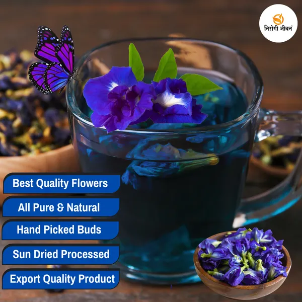 Nirogi_Jeevan™_Blue_Butterfly_Pea_Flower_Tea_|_Organic_Grade_Antioxidant_Rich_Herbal_Tea_|_Supports_Metabolism,_Detox,_Immunity_&_Skin_Vitality_|_Daily_Wellness_Drink_|_60_Gram_|_120_Servings