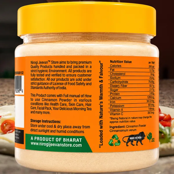 Nirogi_Jeevan™_Cinnamon_Powder_|_All_Pure,_Natural_&_Organic_Grade_|_Cooking_,_Healthy_Drink_|_Daalchini_Powder_|_Shrilankan_Origin_|_100gram_|_Pack_of_01