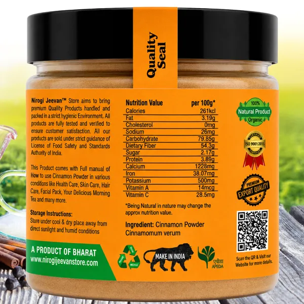 Nirogi_Jeevan™_Cinnamon_Powder_|_All_Pure,_Natural_&_Organic_Grade_|_Cooking_,_Healthy_Drink_|_Daalchini_Powder_|_Shrilankan_Origin_|_250gram_|_Pack_of_01