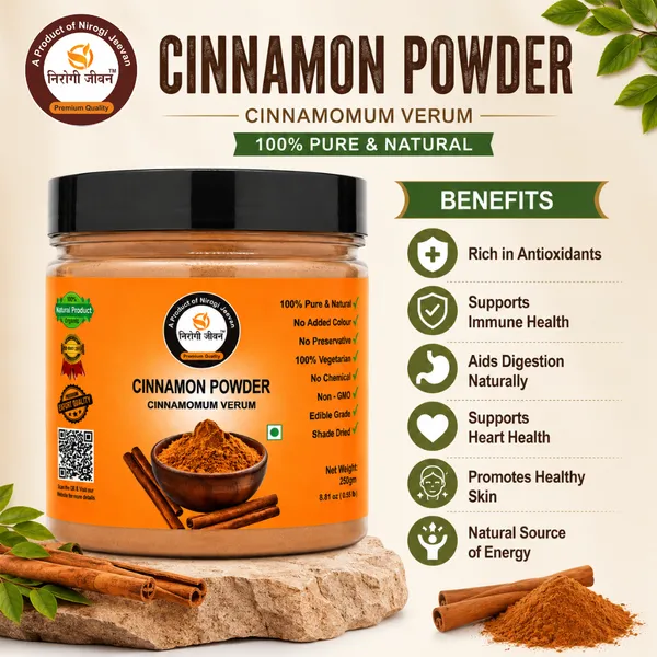Nirogi_Jeevan™_Cinnamon_Powder_|_All_Pure,_Natural_&_Organic_Grade_|_Cooking_,_Healthy_Drink_|_Daalchini_Powder_|_Shrilankan_Origin_|_250gram_|_Pack_of_01