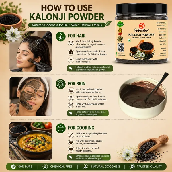 Nirogi_Jeevan™_Kalonji_Seed_Powder_|_All_Pure,_Natural_&_Organic_Grade_|_Cooking,_Hair_&_Skin_Care_|_Weight_Loss_|_Improves_digestions_|_300g_|_Pack_of_01