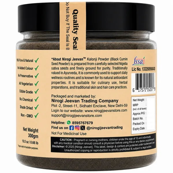 Nirogi_Jeevan™_Kalonji_Seed_Powder_|_All_Pure,_Natural_&_Organic_Grade_|_Cooking,_Hair_&_Skin_Care_|_Weight_Loss_|_Improves_digestions_|_300g_|_Pack_of_01